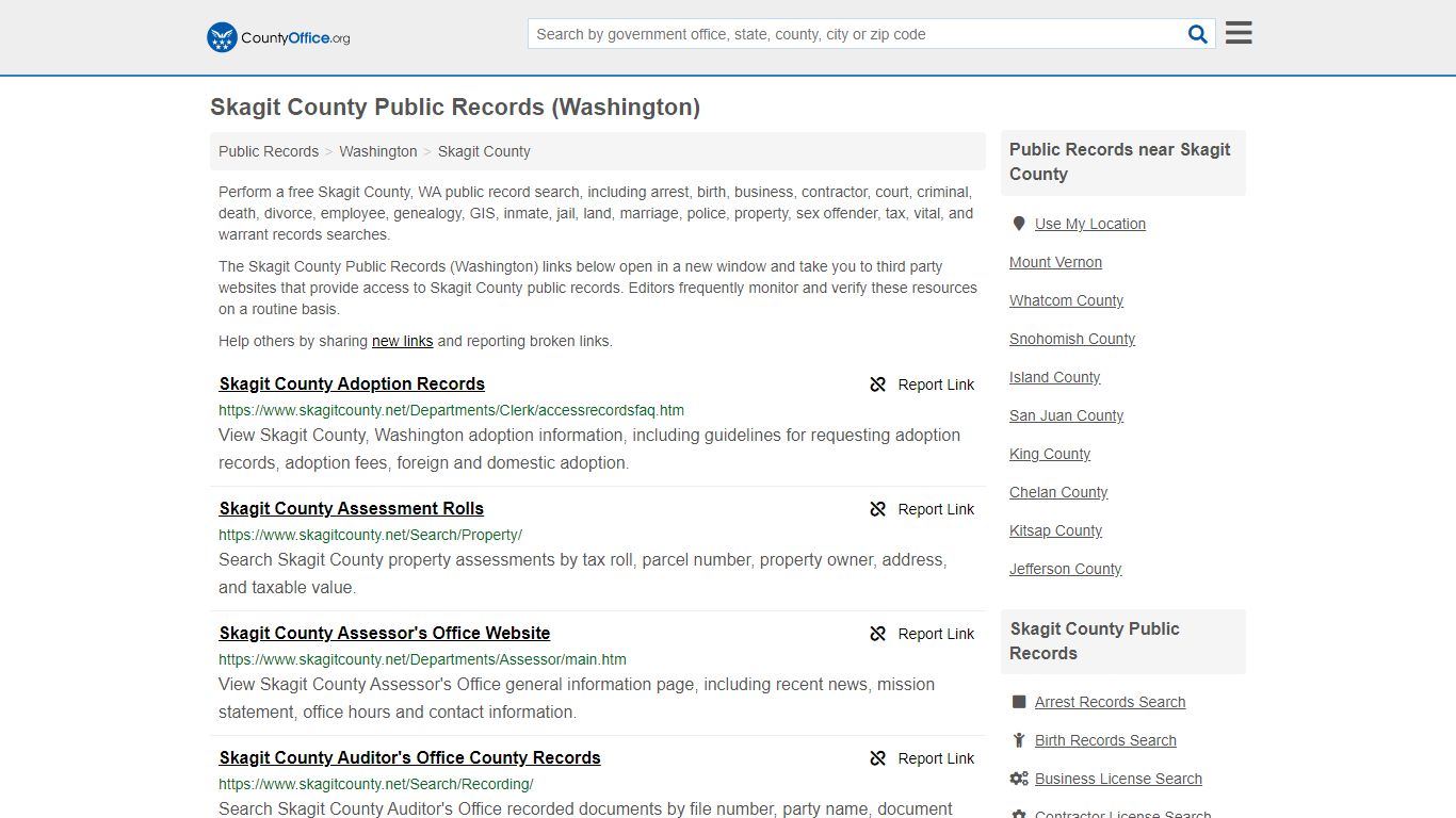 Public Records - Skagit County, WA (Business, Criminal ...